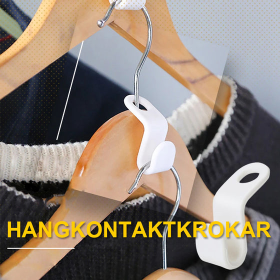 Pladsbesparende bøjle til garderobeskabe